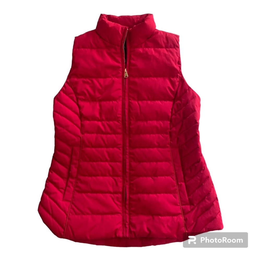 Talbots, Womens puffer best, size XS, red